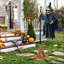 Sorcière avec balai Halloween
