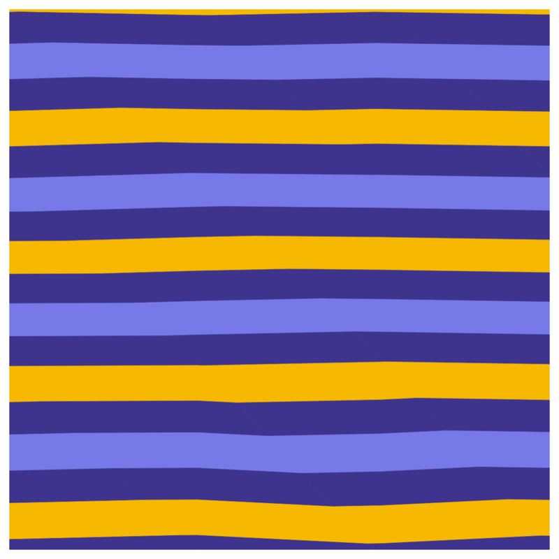 Toile de galerie à rayures bleues et orange dans de nombreuses tailles, 12 x 12 pouces