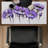 Abstract purple flowers - 15.75"x31.50" Desk mat