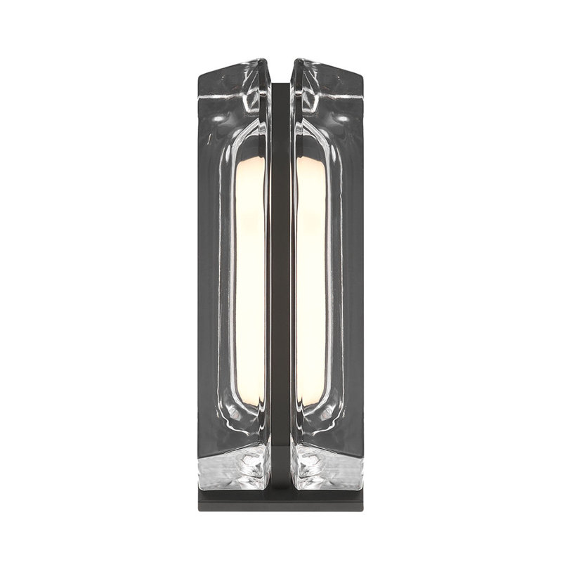 Langferd, extérieur, 12 po, verre transparent, Noir, noir, noir, noir