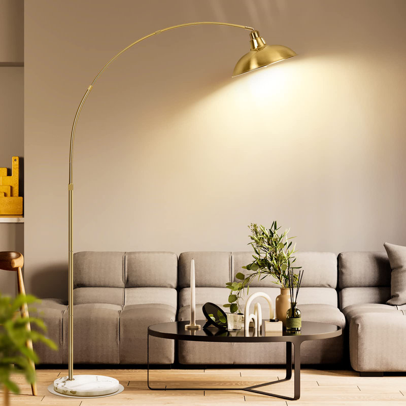 Zevyn 77'' Traditional Floor Lamp, Silver, Silver