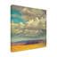 Art mural sur toile tendue - "Rain Clouds Over the Desert" par Erica Pollock Norelius pour décoration de salon, de chambre à coucher ou de bureau - 35 x 35