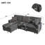 3 Seater Chenille Chaise End Sofa-419210822