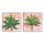 «Tropical Palm Trees», ensemble d'art giclée encadrée par Paul Brent