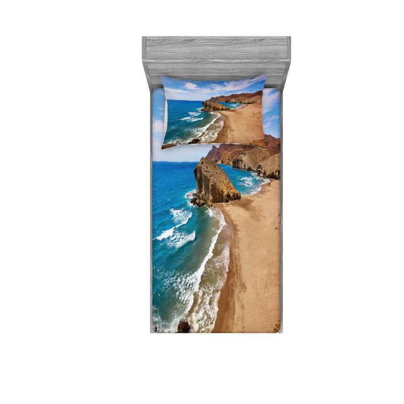 Ensemble de draps de plage ocean view tranquil, Simple TG