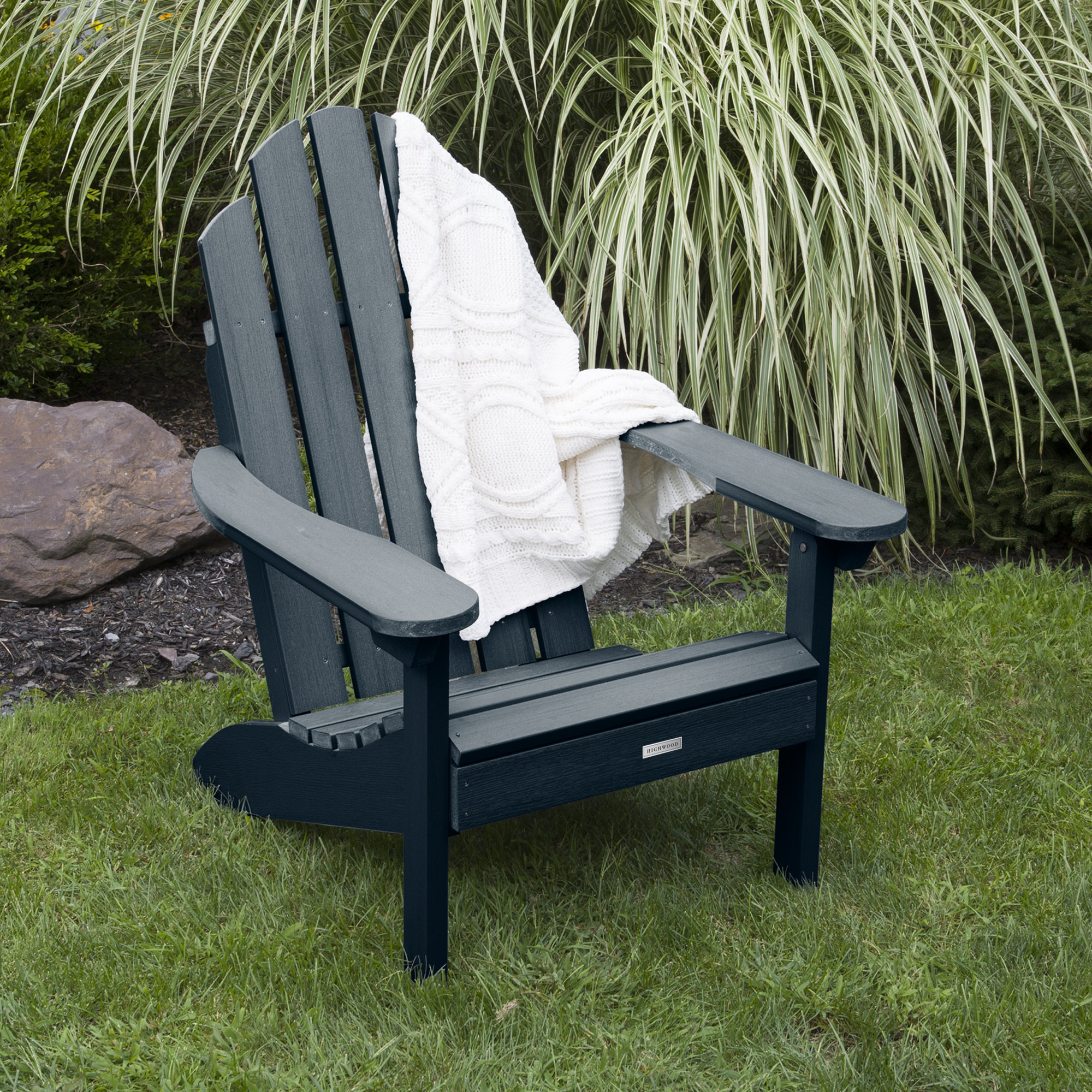 Leis Outdoor Adirondack Chair, Federal Blue