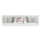 Watercolor Snowman Personalized Table Runner- Small