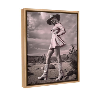 «Glam Cowgirl In Dress Floater Frame» par Ziwei Li sur