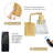 Vintage Rechargeable Armed Sconce with Remote and Bulb, Battery Operated Wall Sconce-378668957