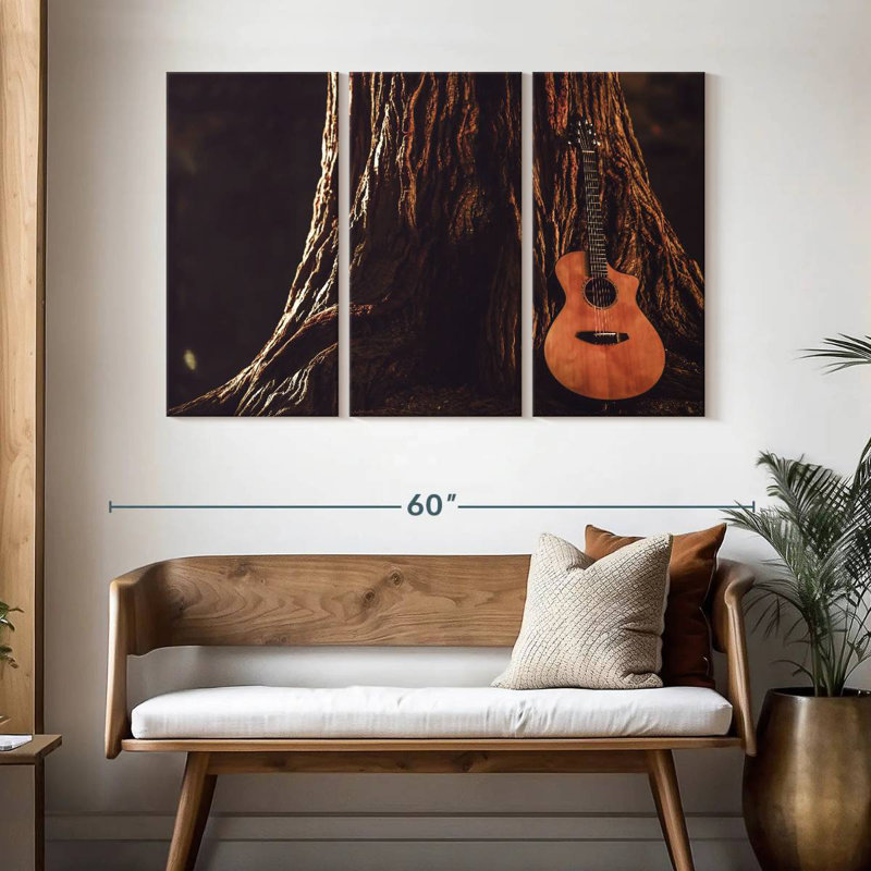 Abarca Forest Acoustic Guitar, 32" H x 50" W