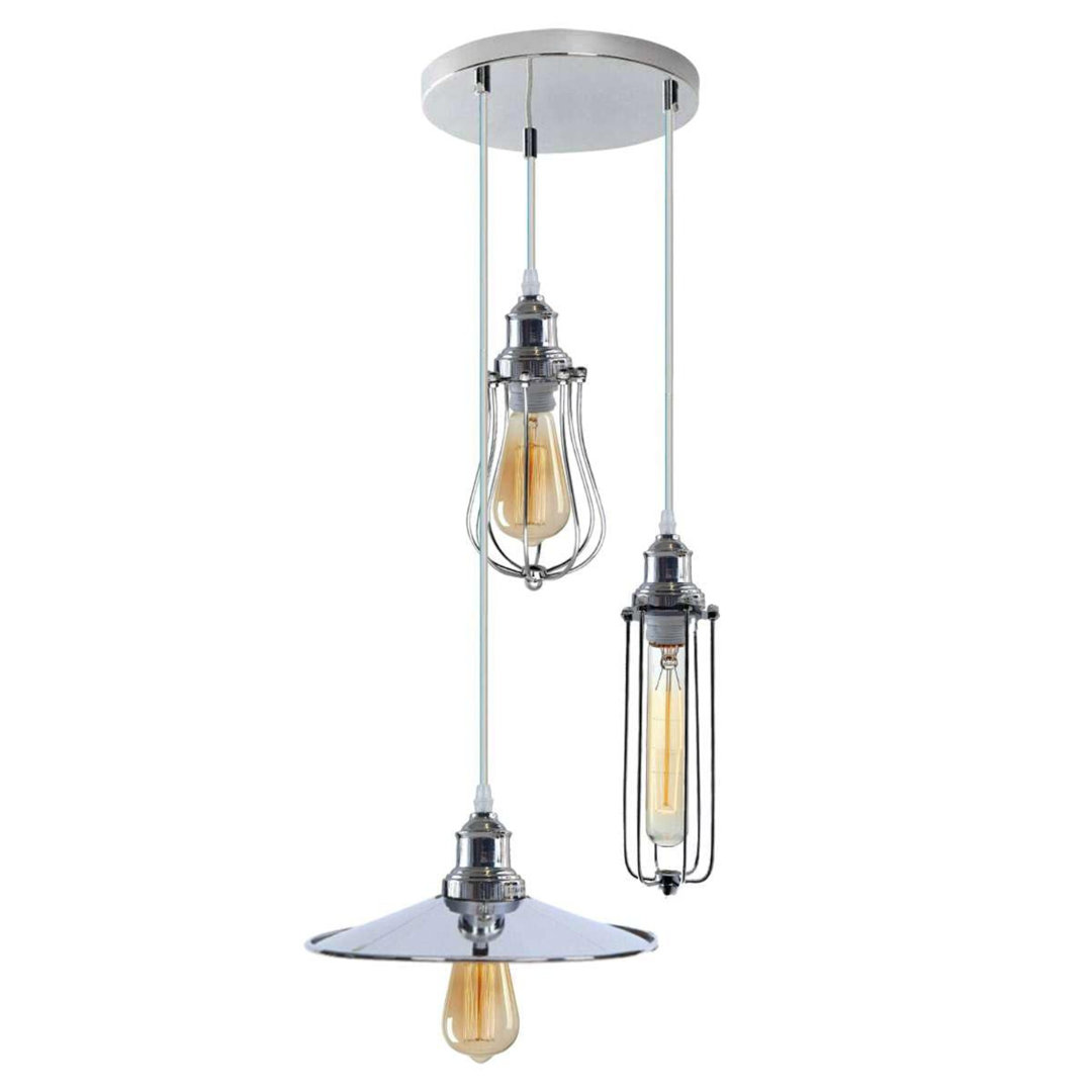 Angilina 3 - Light Chrome Pendant