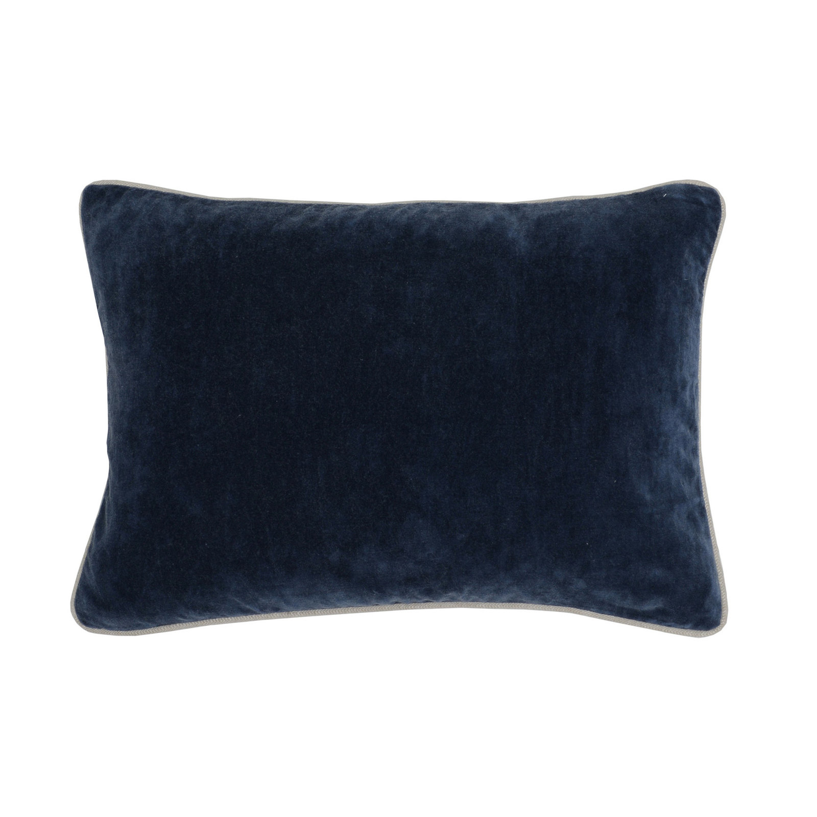 Goodall Cotton Throw Pillow, Rectangle 14"H x 20"W, Navy
