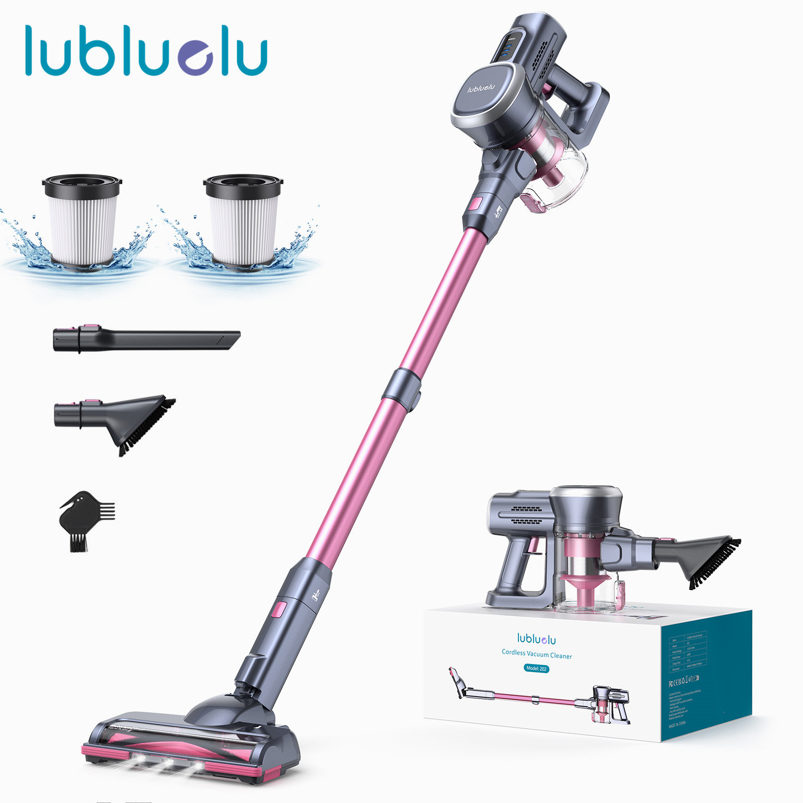 Lubluelu 2 in 1 Robotic Vacuum Cleaner 