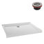 Streamline 48 in. W x 36 in. D Acrylic Corner Shower Base, Drain Included