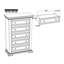 Commode 5 tiroirs Jahlon