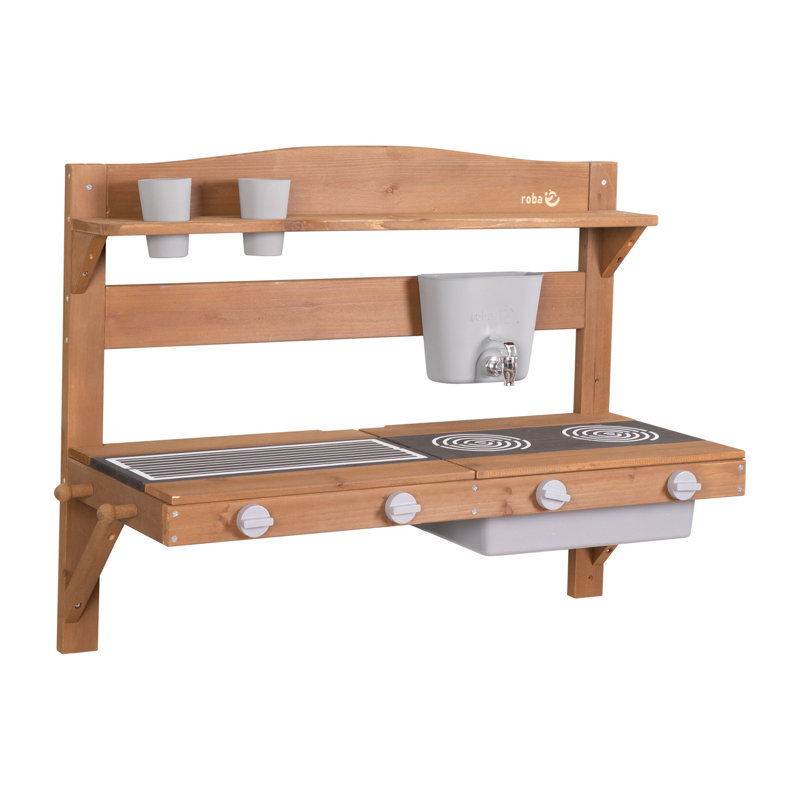 Outdoor FSC Play Kitchen Set, Teak wood