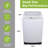 Hamilton Beach 3.0 Cu. Ft. Top Load Portable Washing Machine with 6 Wash Cycles, 8 Water Levels, and Pulsator for Laundry and Clothes, RV Support