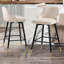 Swivel Velvet Upholstered Counter & Bar Stool With Solid Metal Frame-1921254709-1912855093-1912855099