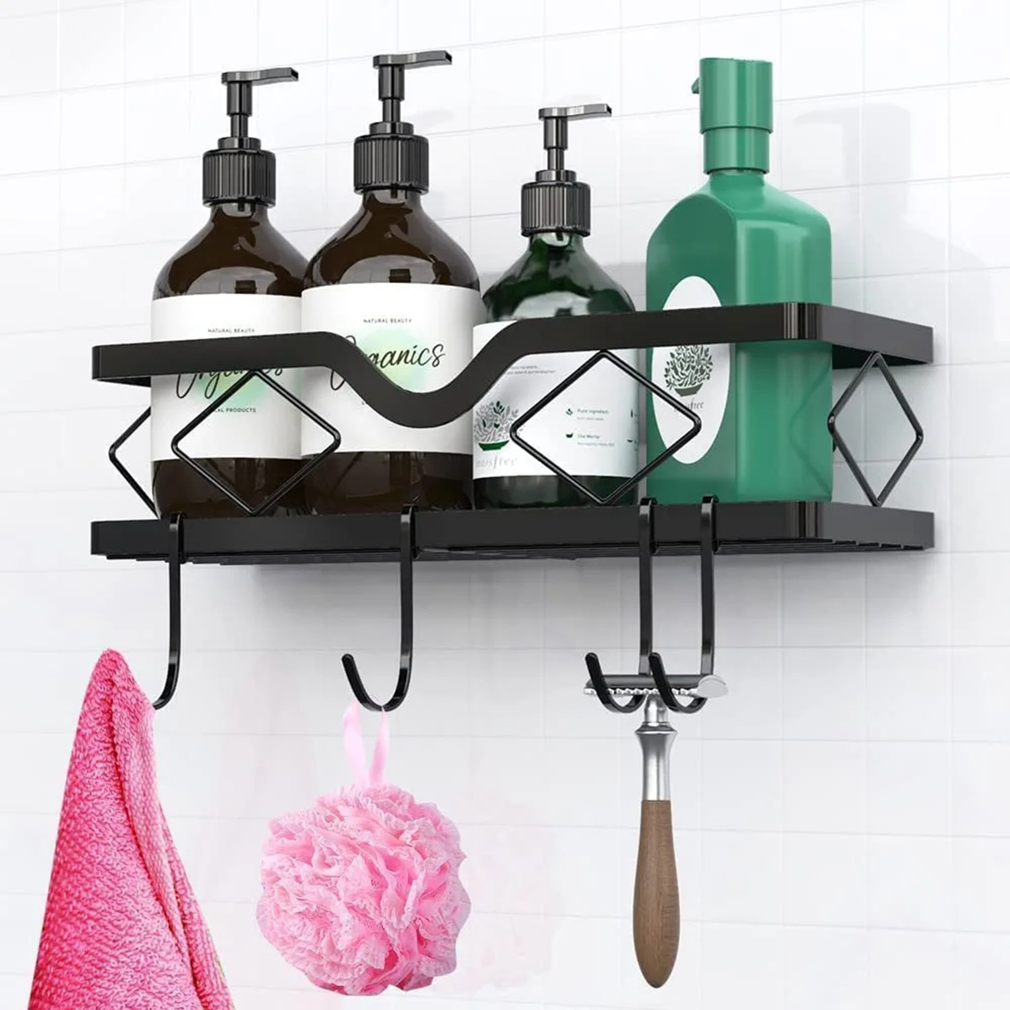 Rebrilliant Kosel Adhesive Stainless Steel Shower Caddy