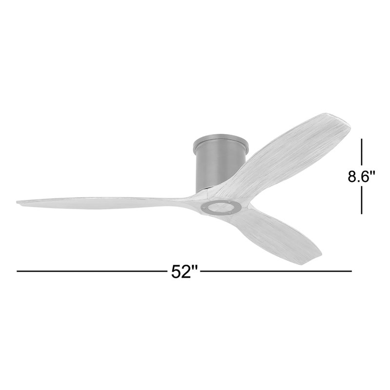 Rafaella 52'' Ceiling Fan, Midnight Black, Midnight Black