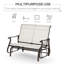 Chaise berçante d'extérieur en métal-1407237248