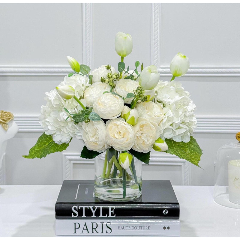 Centre de table blanc