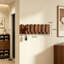 Piano Key Style Wall-Mounted Coat & Hat Hook Rack – Solid Wood, Magnetic, Space-Saving