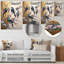 Art mural multicolore oiseaux sur prunier en fleurs-1337646698
