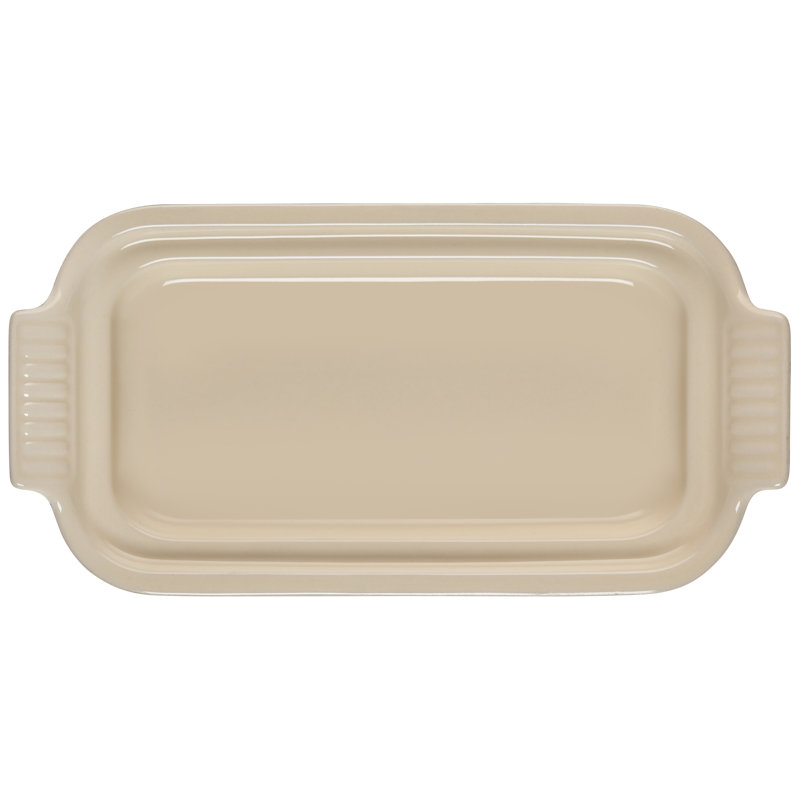 Stoneware Butter Dish, Oyster