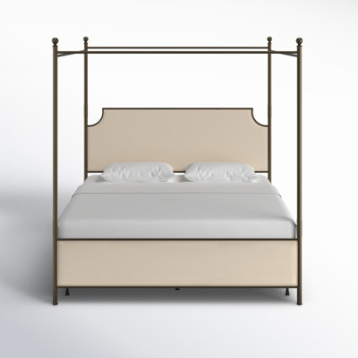 Aasif Upholstered Metal Canopy Bed