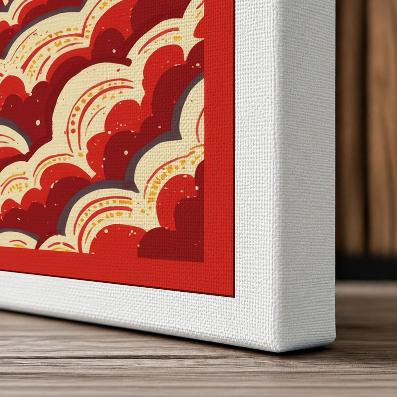 Dawn Over Water Graphic Art - Wrapped Canvas, 36x24 - 91.4 x 61.0 cm, White Border