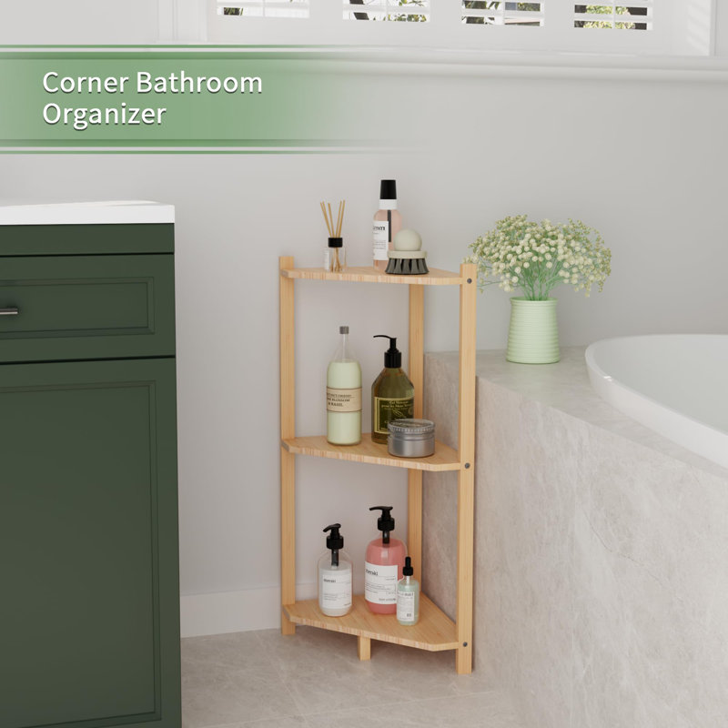 Patsones Solid Wood Bathroom Shelves