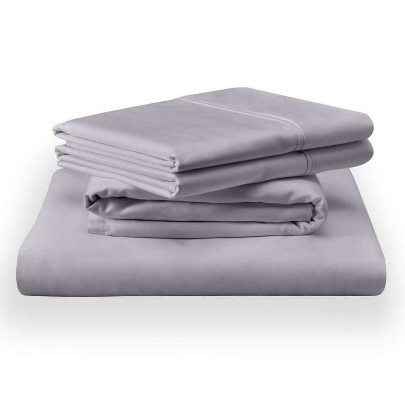 Tempur-Classic Cotton Sheet Set, Cool Gray, Twin XL Sheet Set + 1 Fitted Sheets + 1 Pillowcase