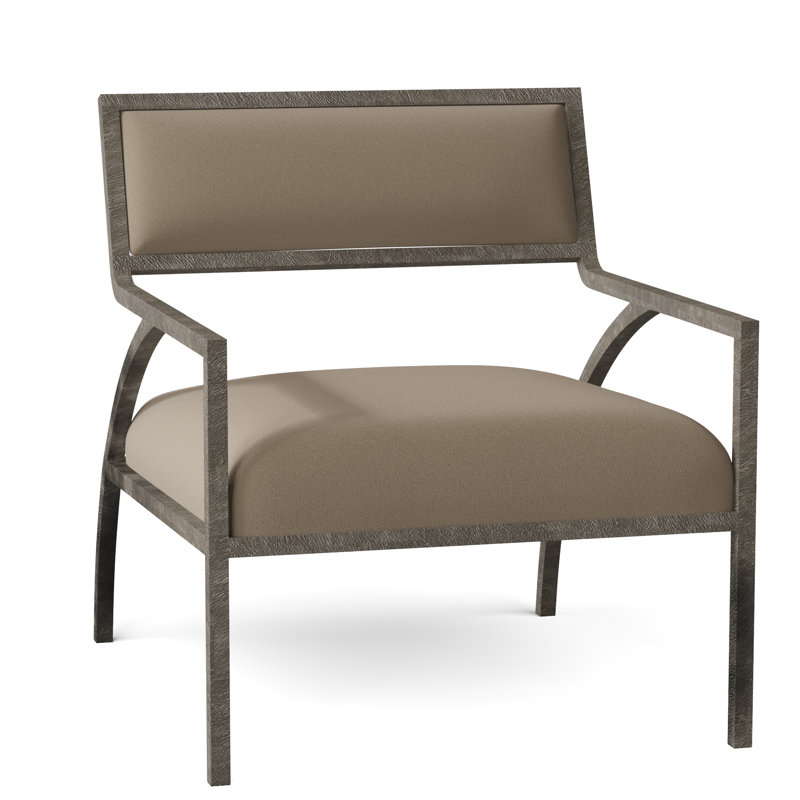 Cohen 29" Wide Genuine Leather Armchair, Beige/Tan Leather 202-202