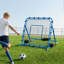 Filet de soccer rebondissant, rebondisseur de but de soccer à angle rapide pour le contrôle, la pratique du passage, cadre en fer robuste et filet de polyéthylène, équipement d'entraînement de balle facile à installer pour les adolescents et les adultes, 3,7 x 3,7 pi-131990298