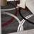 Weekes Performance Area Rug in Gray/Red/Black-1105386907