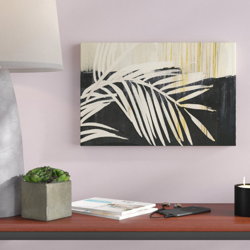 «Golden Raffia I», peinture sur toile, H 12 po x l 18 po