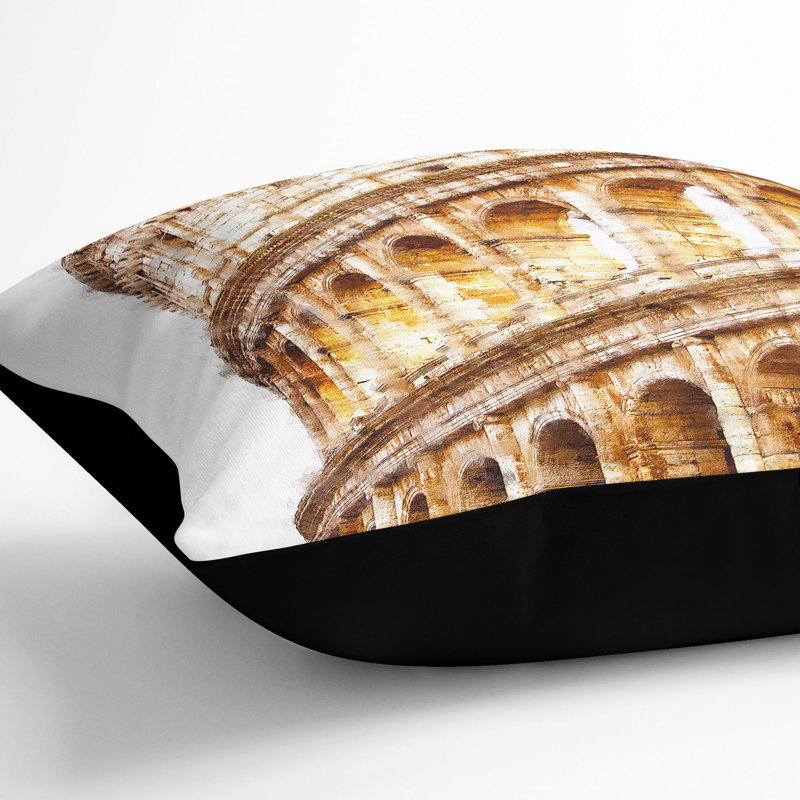 Square Cushion, 55cm H x 55cm W x 20cm D, Black