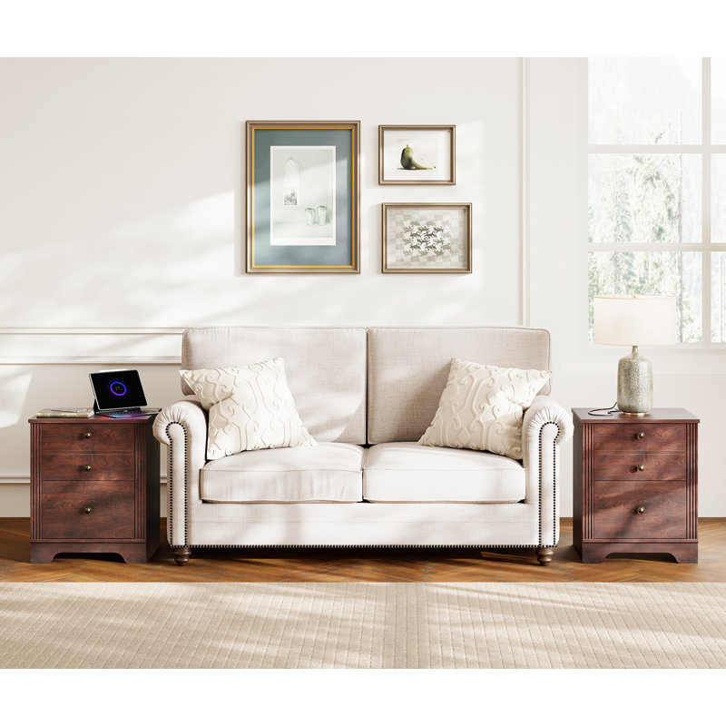 Curtisa 18.9'' W Nightstand, Brown