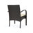 7-Piece Modern Rustic Industrial Acacia Wood And Metal Patio Dining Set With Cushioned PE Wicker Chairs-124392563