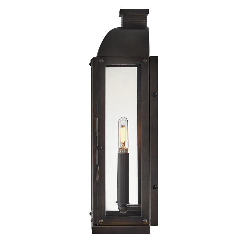 Tiverton 24" Three-Light Outdoor Wall Mount Lantern, 17" H x 7.5" W x 7.5" D, 2