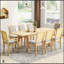Ensemble de table de salle à manger extensible rustique de 84 pouces avec rallonge amovible, 6 chaises sans accoudoirs et 2 chaises rembourrées, 9 pièces-888918629-888918630