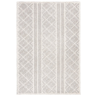 Tapis gris / beige touffeté à la main Corcoran