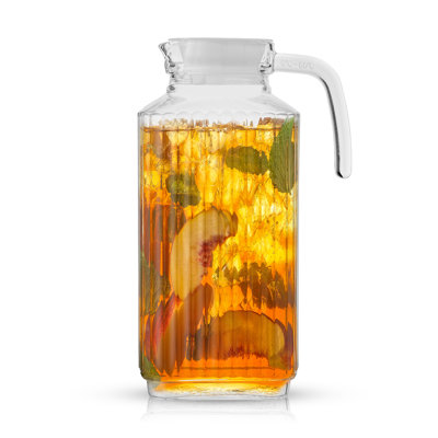 Brightware Glass Pitcher with 2 Lids - 56 oz 