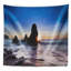 Tapisserie panorama à coucher de soleil à rodeo beach en polyester avec accessoires suspendus inclus-28489705