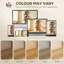 5-Tier Bookshelf, S Shaped Geometric Bookcase, Oak-420848053