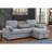 Savannah Modular Corduroy Sectional Sofa With Ottoman-2145436516