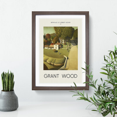 The Birthplace of Herbert Hoover by Grant Wood - Picture Frame Painting