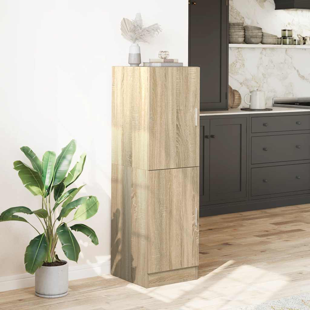 Vidaxl Küchenschrank Grau Sonoma 38X41,5X131,5 Cm Holzwerkstoff