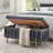 Nikeyia Velvet Storage Bench with Cedar Wood Veneer-2013326990